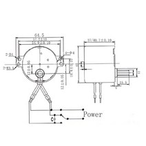하이보1마력토크 전기 기계 마이크로 모터 DC 24 110V 220V RPM 고속 강력 마그네틱 파워 높은 1.5 2 3 4, 04 4rpm_03 AC220V