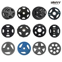 아임핏 바벨 원판 중량 경량 저중량 역기 고무 우레탄 플레이트세트 2.5kg 5kg 10kg 15kg 20kg, 06 BESKO 4홀 원판, 15kg(낱개)