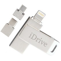 아이몰 OTG젠더 일체형 USB + 8PIN + 5PIN + C타입 데이터 전송 외장메모리 B타입, 256GB