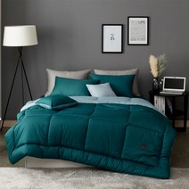 [자자홈] 데일리 순면 차렵토퍼베개세트Q