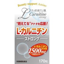 서플리먼트 ウエルネスライフサイエンス L-카르니틴 스트롱 170립 B0010W807M, One Size, One Color
