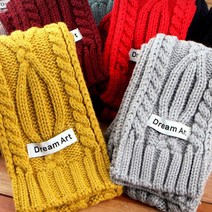 [마니드림]꽈배기 롱 쁘띠목도리 /겨울/니트/쁘띠