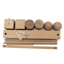 요기팜 2가베 2.5cm 원목 가베 / 고리 회전 놀이 교구 유아 교육 엄마표 홈스쿨 유치원