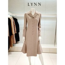[린 LYNN] (L523) 카라넥 버튼 플레어 원피스 (LGOPMC9900MBR)