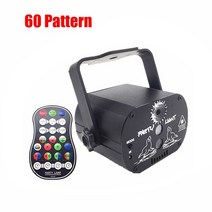 미니빔 프로젝터 스마트빔 캠핑 가정 rgb 디스코 빛 USB 무대 조명 음성 제어 나이트 클럽 파티 쇼 홈 파티 ktv에 대 한 led 레이저 효과 램프, 60 패턴, 미국b rechargeable