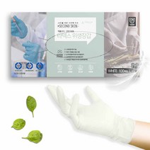 프로덕트랩 일회용 라텍스장갑 화이트 100매, M