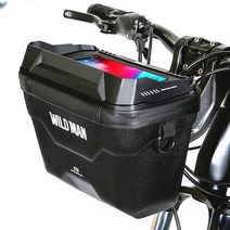 핸들바가방 다용도 자전거 프론트백 사이클링 로드, 블랙 가로 모델 3.5L