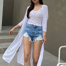 썸머 간절기 옆트임 롱가디건 1103437