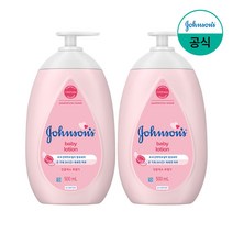 존슨즈베이비 로션 핑크, 500ml, 2개