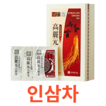 고려원인삼 인삼차(목함) 3g x 100포 원액 파우치 타입 팩 건강 온 가족 남녀노소 관리 기능식품 농축액 고형분 국내산 열매 카라멜당시럽 간편 섭취 저당 무수결정포도당, 100포X6개