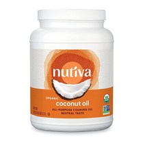 Nutiva 스팀-정제 코코넛 오일 2.3L 비건 케토, 1개, 기본