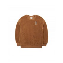 MLB KIDS 베이직 빅로고 후리스 맨투맨 B D.Beige