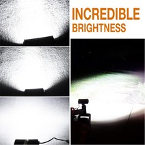 작업용 콤보 LED 라이트 바 스팟 플러드 빔 오프로드 보트 자동차 차량용 차량용 트랙터 트럭 SUV ATV 12V, 한개옵션0