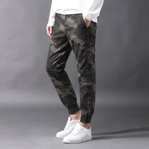 후앙스 밀리터리 카모 밴딩 스판 조거팬츠 NJCP-8645