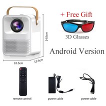 crenova 휴대용 프로젝터 et30s 1080p full hd android wifi 3d mini porjector 홈 시네마 지원 4k led 홈 비디오 프로젝터, 2-색상2