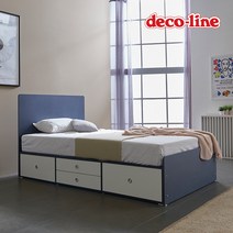데코라인 코넬 피카 일반 수납 침대 SS+독립40T매트 DKN070C, 화이트핑크