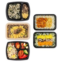 로칼 비빔밥 도시락 야채 나물밥 덮밥 맛있는 한식 배달 간편 관리 식단 5종5팩 1050g (냉동), 5개