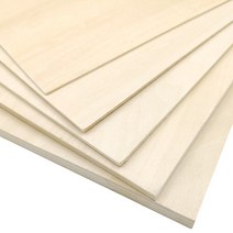 PLYWOOD 항공합판 목재재단 건축 모델 항공기 선박 라미네이트 얇은 보드 자작나무, 10x10x0.2cm 100매