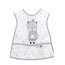 베이비앤아이 애니멀 조끼형 이유식 방수 턱받이, 라쿤, 1개