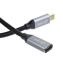 조이스토리 JSIH326 USB 3.1 Type C 숫 - USB 3.1 Type C 암 1M 연장 케이블 C단자 커넥터 고속충전 데이터전송 10GB/S
