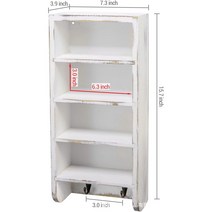 벽걸이 형 화이트 원목 랙 안경점 벽 근시 거울 디스플레이 랙 선글라스 선글라스 수납 랙, 18.6*10*40cm, 하얀색