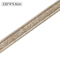 폼블럭벽지 방한폼 단열 포인트 벽돌 3D 거품 벽 스티커 Skirting 테두리 자기 접착제 방수 230 cm베이스, 03 natural wood 230x4cm