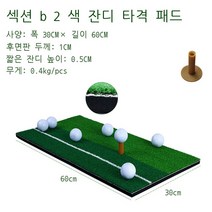 samuhanbin공장 직공 실내 야외 골프 쿠션 스윙 연습 담요 연습장 미니 쿠션, A형 [30x60CM] 노란 줄 이색풀(햄스트링 1개