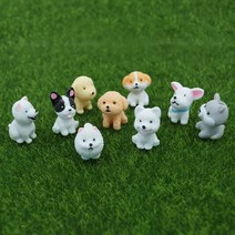 테라리움 재료 반려동물 강아지피규어 9종 1P, A.포메