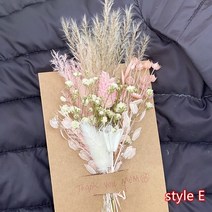 웨딩 결혼 장식품 소품팜파스 잔디 보헤미안 말린 꽃 미니 세트 봉투 인사말 카드 결혼식 초대장 선물 감사, 05 E