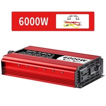 인버터 자동차 전원 어댑터 DC12V/24V ~ AC 220V 4000W 5000W 전압 변환기 휴대용 변환기 태양광 LED 디스플레이 50HZ/60HZ177513, 6000W_12V60HZ | 220-240V | 범용