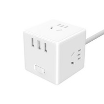 샤오미 Mijia Usb 소켓 변환기 플러그 다기능 큐브 보드 충전 전원 스트립 여행, 01 WHITE_02 EU, 01 Wired Version