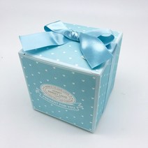 비엘씨 허니스윗 접이식 주자리본 머핀 정육면체 선물상자(10.5x10.5x10.5cm, 1개, 민트
