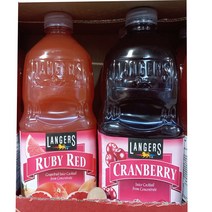 랭거스 크랜베리주스1.89리터 + 랭거스 루비레드 자몽주스1.89리터 각1개