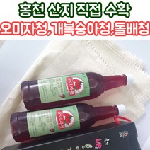 강원도 홍천 개복숭아 오미자 돌배 엑기스 액기스 효소, 750ml, 1개