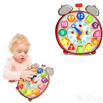 소근육발달 두돌아기 모양맞추기 끼우기 장난감 시계모양