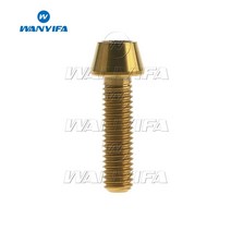 티타늄 볼트 M5 길이별 알렌 키 테이퍼 헤드 나사 자전거 스템 안장봉, 금, 40mm