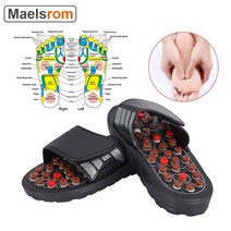 발 마사지 슬리퍼 침술 치료 마사지 신발 발 acupoint 활성화 반사 요법 발 관리 massageador 샌들, 44-45 약 295mm