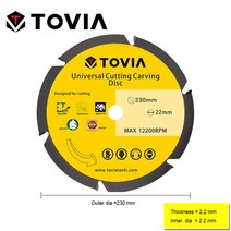 그라인더날 원형 톱 블레이드 230mm 다용도 공구 그라인더 디스크 카바이드 팁 목재 커팅 전동 액세서리 멀티 툴, 01 230mm