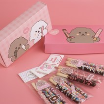 KCE 모카몽 오리지널 빼빼로 만들기 초콜릿 선물 DIY 발렌타인 빼빼로데이 세트 재료, 모카몽 롱막대과자만들기