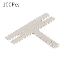 특수 와샤배터리 스폿 용접기 와셔 용 T 형 니켈 도금 스틸 스트립 스트랩 시트 100 개, 01 as shown, 한개옵션0