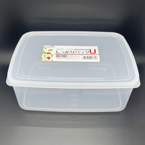 프리미엄 사각 밀폐용기 U 3L 신선 보관 용량 눈금 표시 일제 다용도 수납함 냉장고 정리