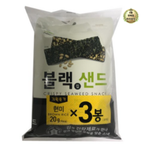 라이브잇 풀무원 블랙김샌드 현미 스낵, 6개입, 20g