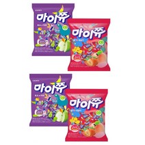 크라운 마이쮸 딸기 복숭아 284g x 2개입 + 마이쮸 포도 사과284g x 2개입, 1세트