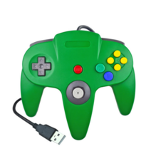 任天堂 N64 USB游戏手柄 N64手柄 PC 电脑手柄 N64USB兼容MAC, green