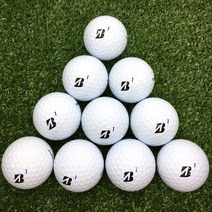 브리지스톤 우즈볼 화이트 3피스 4피스 A-급 10알 창고직영 비재생 라운딩용 로스트볼