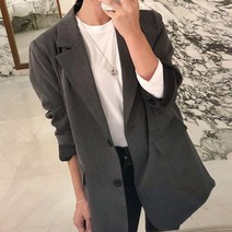 커밍투유 기본 루즈핏 자켓