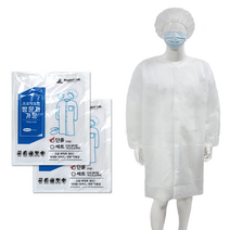 방문자가운 일회용 위생가운 위생복, (고급형)플러스가운-S