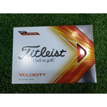 정품 벨로시티(VELOCITY) 골프볼 2피스 Matte Orange., 기본 : 상세페이지 참조