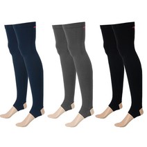 아발바 기모 레그워머 다리토시, 블랙 XXL