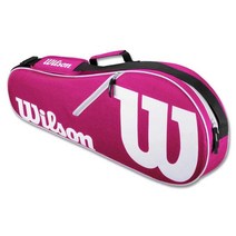 WILSON Advantage II 테 가방 - 레드/화이트, 2 Racket Bag, Pink/White